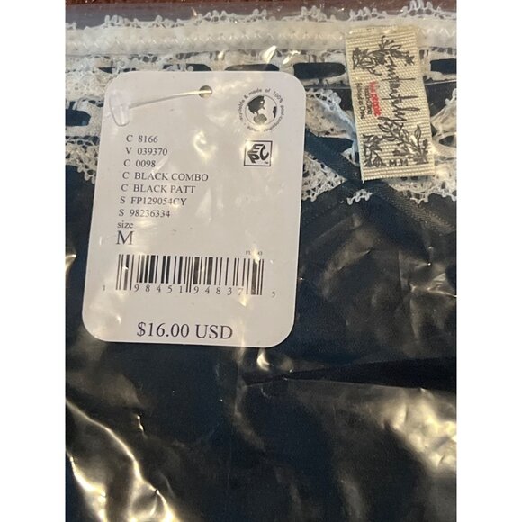 Free People So Sweet Lace Bikini Panties Underwear Black High-Waist Medium - Picture 5 of 6